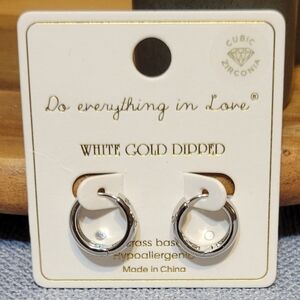 🛍3 For $18🛍Do everything in Love Silver Hoop Earrings